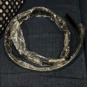 Stacy Adams Quilted Black Leather Belt